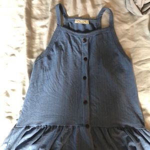 soft blue flair tank